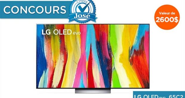 Gagnez un téléviseur 65 pouces OLED LG de 2600 $