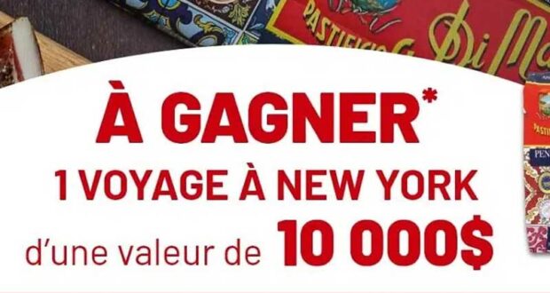 Gagnez un voyage pour 2 à New-York (Valeur de 10 000 $)