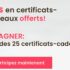 Gagnez 25 000 $ en Certificats Cadeaux La Forfaiterie