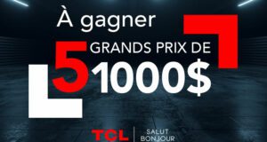 Gagnez 5 duos téléviseur téléphone TCL de 1000 $ chacun