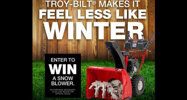 Gagnez Une souffleuse à neige à 2 phases Troy-Bilt (1599 $)