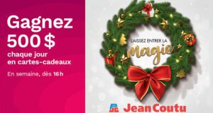 Gagnez chaque jour une carte cadeau Jean Coutu de 500 $