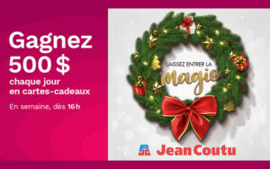 Gagnez chaque jour une carte cadeau Jean Coutu de 500 $