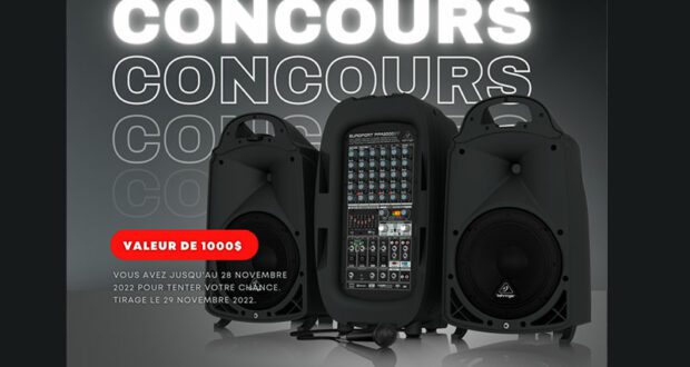 Gagnez un ensemble de sonorisation portable Behringer de 1000$