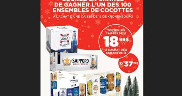 Gagnez 100 ensembles de cocottes Kronenbourg de 300 $