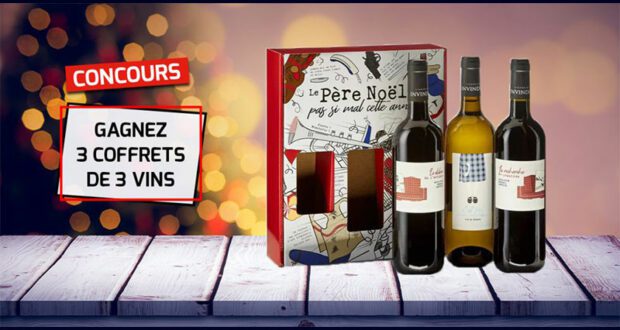 Gagnez 3 coffrets de 3 vins de Noël