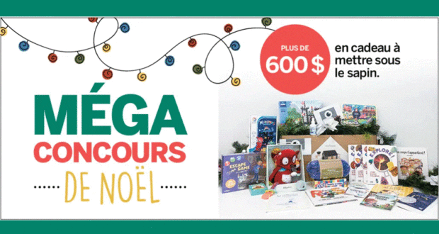 Gagnez 600 $ en cadeaux à mettre sous le sapin