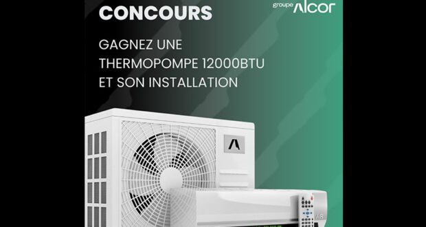 Gagnez Une thermopompe de 12000 BTU et son installation