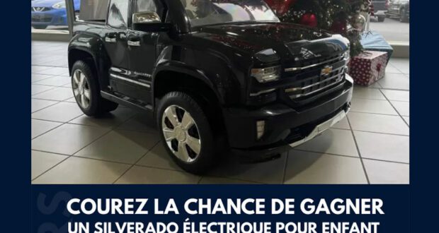 Gagnez un Silverado Électrique pour enfant