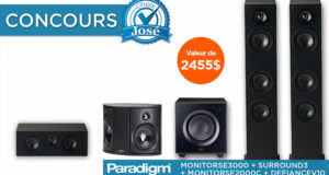 Gagnez Un ensemble de haut-parleurs Paradigm de 2455 $