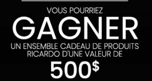 Gagnez Un ensemble de produits Ricardo de 500 $