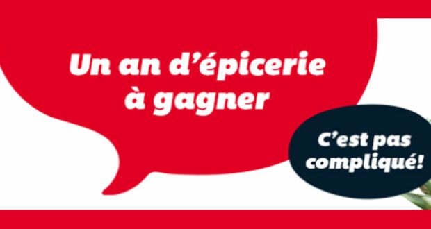 Gagnez un an d’épicerie gratuite (Valeur de 14 000 $)