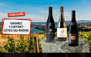Gagnez 1 coffret de 3 vins des Côtes-du-Rhône