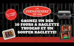 Gagnez 10 fours à raclette Trudeau de 80 $ chacun