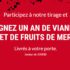 Gagnez Un an de viandes et fruits de mer (valeur de 1000 $)