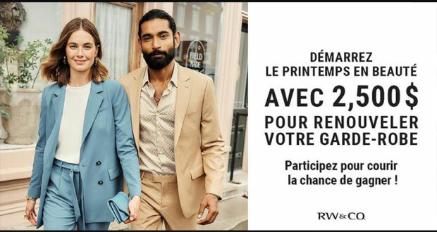 Gagnez Une carte cadeau RW&CO. de 2500 $