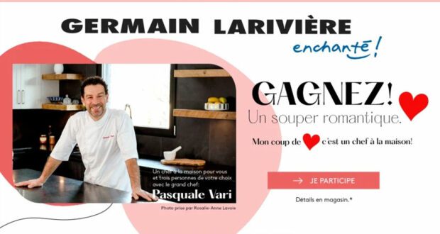 Gagnez un souper romantique pour 4 personnes (600 $)