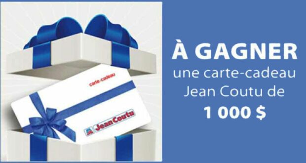 7 cartes-cadeaux Jean Coutu de 1000 $ à remporter