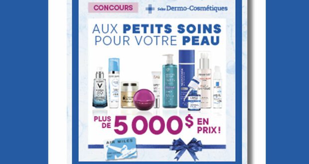 Gagnez 5 ensembles de soins de 1000 $ chacun