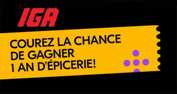 Gagnez Une année d’épicerie (Valeur de 14 000 $)