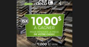 Remportez 15 cartes-cadeaux Flordeco de 1000 $ chacune