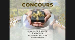 Un séjour de 3 nuits au Chalet Évasion de 1585 $ à remporter