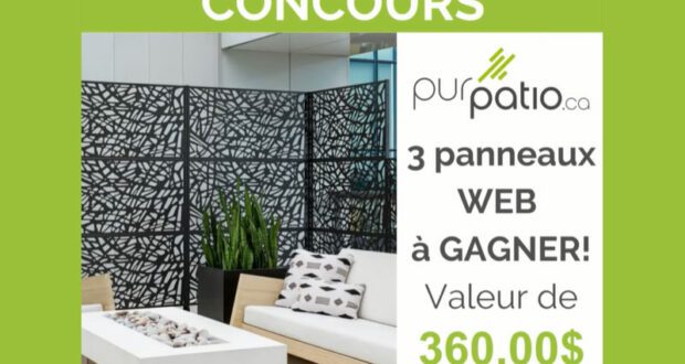 3 panneaux d’intimité WEB de Veradek de 360 $ à gagner