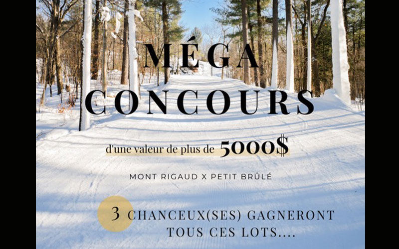 Gagnez 5000 $ en prix avec Mont Rigaud