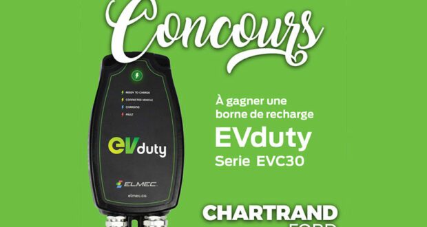 Remportez Une borne de recharge EVduty de 900 $