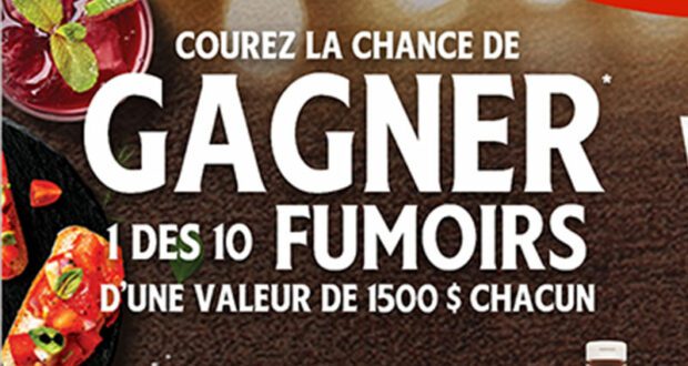 Gagnez 10 fumoirs Weber de 1500 $ chacun