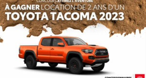 Gagnez Un véhicule Toyota Tacoma 4x4 2023 (29 760 $)