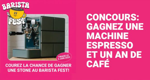 Gagnez une machine à espresso + un an de café (2350 $)