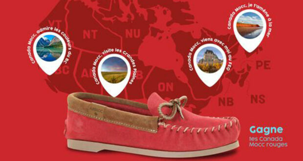 Remportez 15 paires de mocassins Canada Mocc rouges