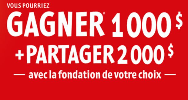 Une carte-cadeau d’épicerie prépayée de 1000 $ à gagner