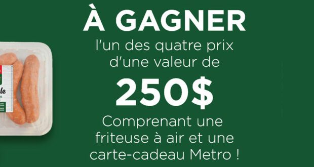 4 prix de 250 $ chacun à remporter