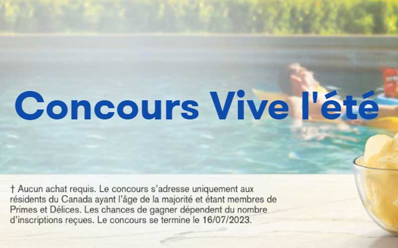 Concours Vive l'été ! Un chèque de 1 000 $ à gagner