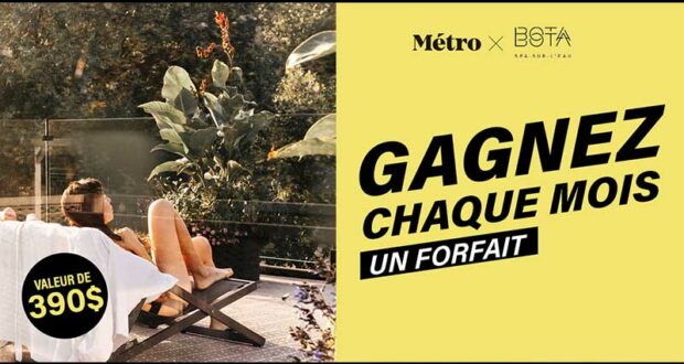 Gagnez 13 forfaits au Spa Bota Bota de 390 $ chacun