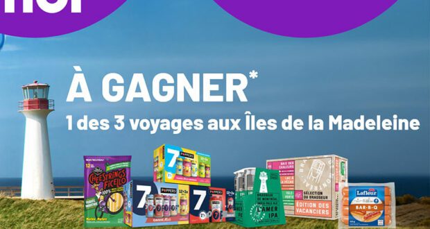 Gagnez 3 voyages aux Îles de la Madeleine de 1800 $ chacun