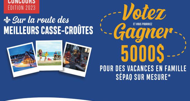 Gagnez 5000 $ pour des vacances sur mesure