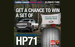 Remportez un ensemble de pneus Kumho Crugen HP71