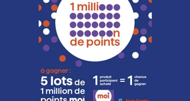 Gagnez 5 x 1 million de points Moi (8000 $ par prix)