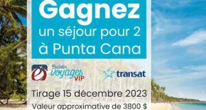 Gagnez un Voyage tout-inclus pour 2 à Punta Cana