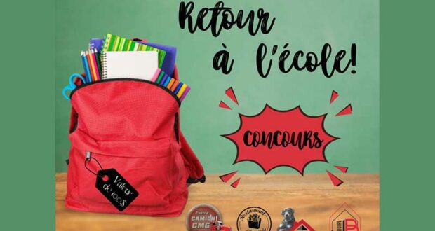 Remportez 20 sacs remplis de fournitures scolaires de 100$