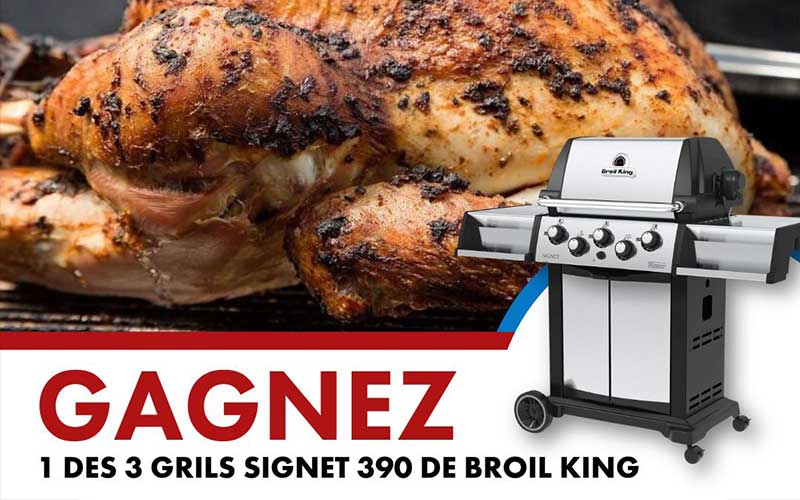 Remportez 3 grils Broil King Signet 390 de 899 $ chacun
