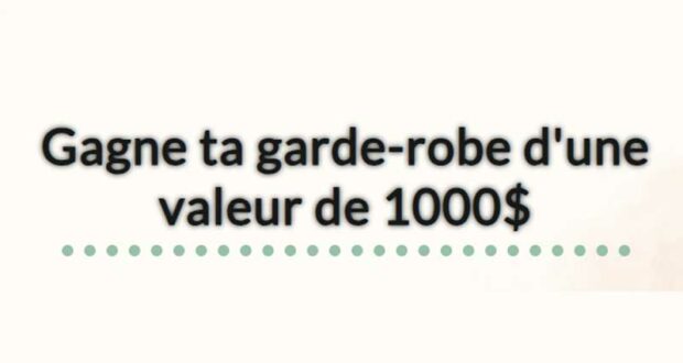 Remportez une garde-robe de 1000 $