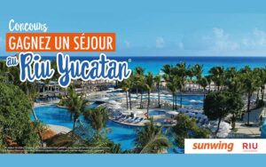 Gagnez un séjour de 7 nuits pour 2 au Riu Yucatan à Riviera Maya