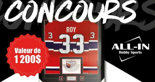 Un chandail signé de Patrick Roy de 1200 $ à remporter