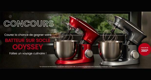 Gagnez Un batteur sur socle Odyssey de thinkkitchen