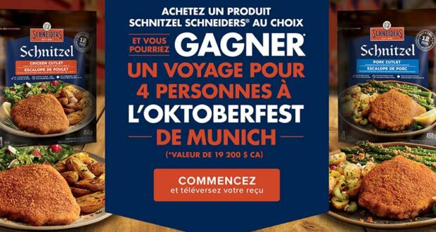 Gagnez Un voyage à Munich en Allemagne (Valeur de 19.200 $)