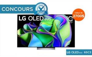 Remportez Un téléviseur 65 pouces OLED LG de 2700 $